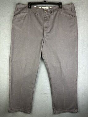 🦍 Vintage 90s Ben Davis Grey Workwear Pants Sz 44x30 USA Made Baggy Distressed